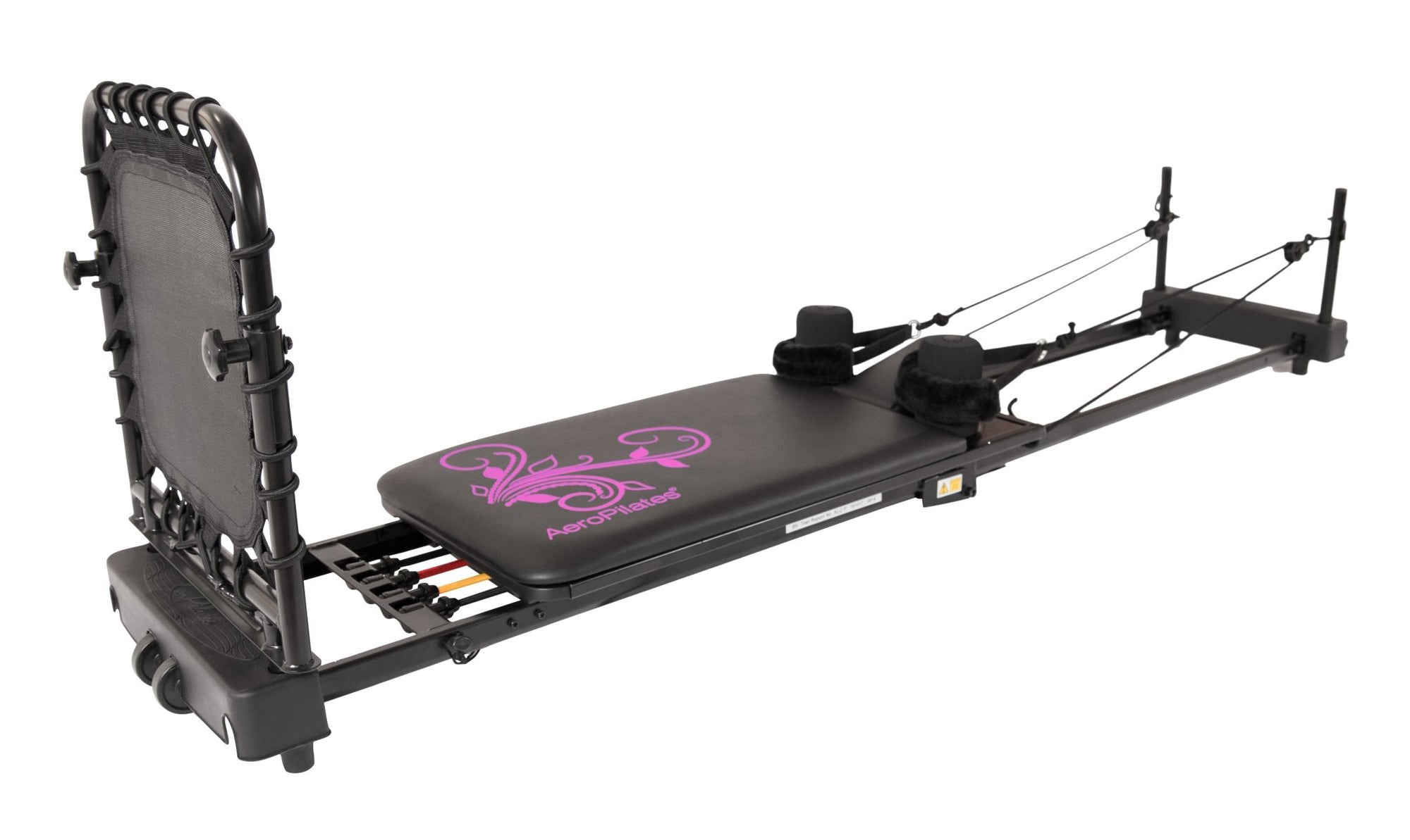 AeroPilates Reformer Pilates  Machine 435 Plus Model - Black and Pink 