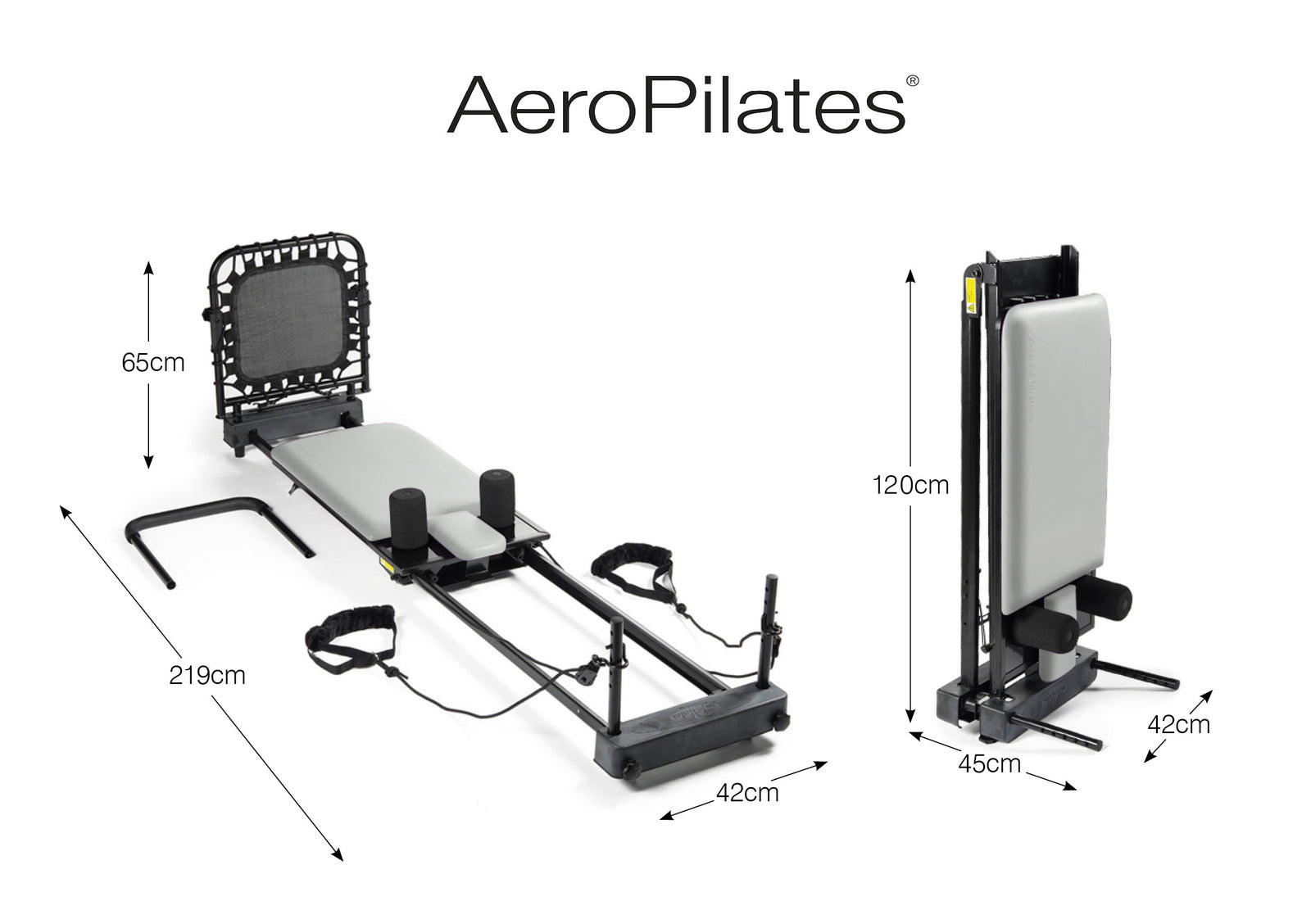 AeroPilates Reformer Pilates Machine 435 Plus - Tan