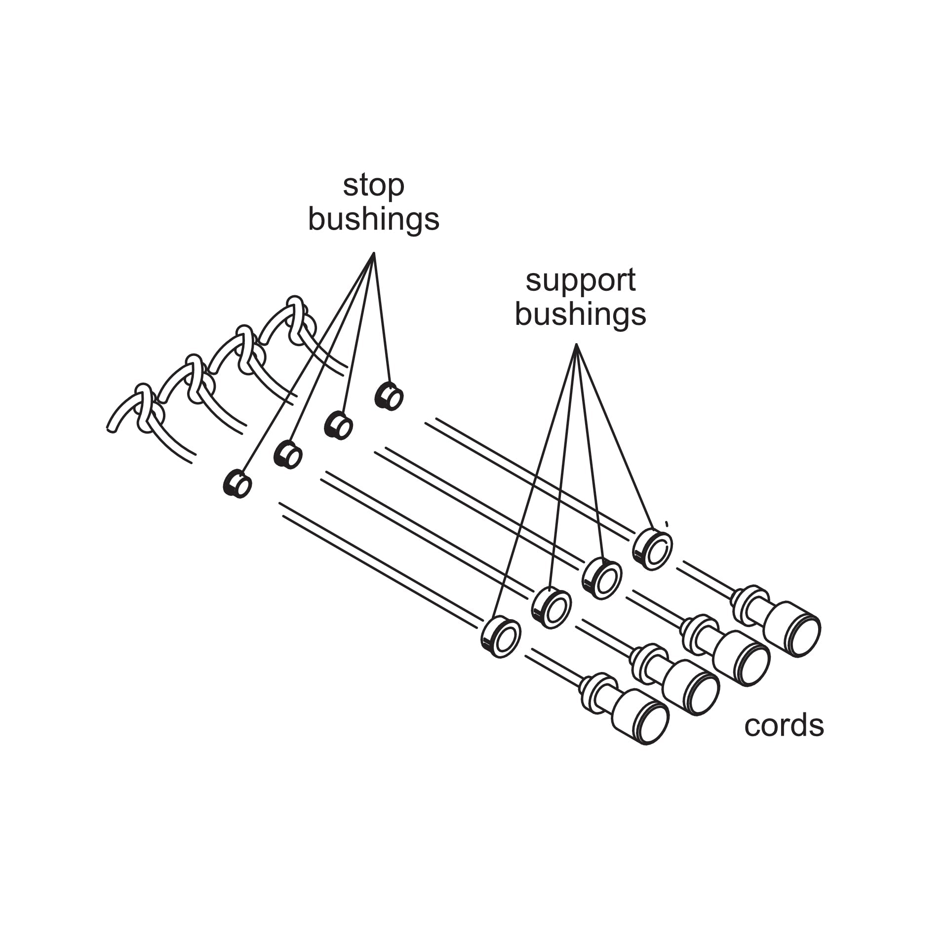 Bush Support For Rotation Support Bushing X4 for AeroPilates reformers