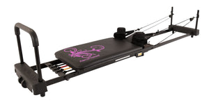AeroPilates Reformer Pilates Machine 435 Plus Model - Black and Pink